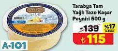 TARABYA TAM YAĞLI TAZE KAŞAR PEYNİRİ 500 G TARABYA TAM YAĞLI TAZE KAŞAR PEYNİRİ 500 G